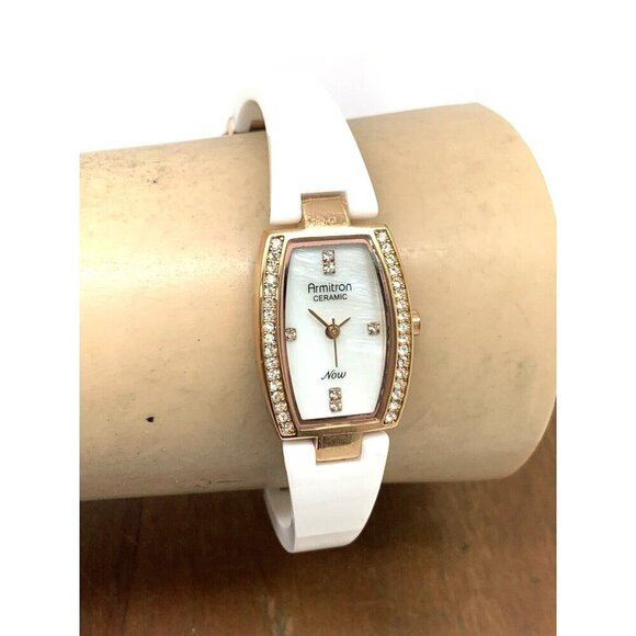 Armitron Women\'s Watch 75/5143 Quartz White Ceramic Rose Gold Stainless Steel main image 11
